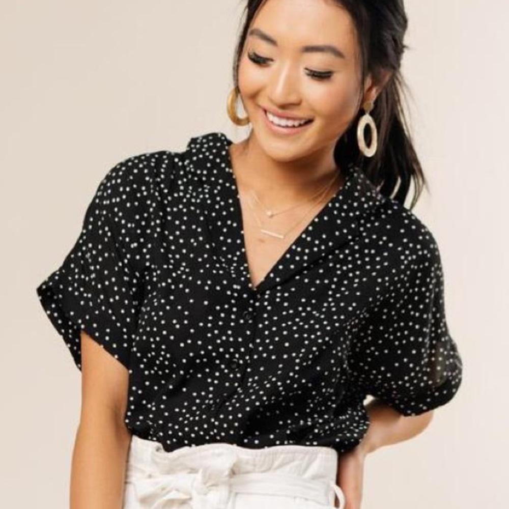 Böhme button down top